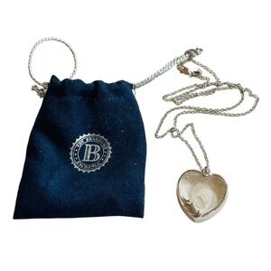 Bradford Exchange Touch of an Angel Crystal Necklace Silver plated Designer rare